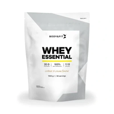 Afbeelding van Body &amp; Fit Whey Essential Eiwitpoeder Cookies Cream Proteine Poeder Protein 40 shakes (1000 gram)