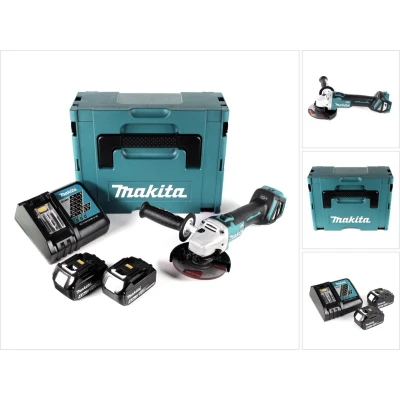 Afbeelding van Makita DGA 511 RMJ accu haakse slijper 18V 125mm borstelloos + 2x 4.0Ah lader Makpac