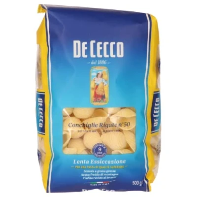 Afbeelding van De Cecco Conchiglie Rigate pasta, 500 g, 6 stuks