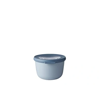 Image de Mepal Bol Multifonction Cirqula Rond Boîte Conservation Alimentaire avec Couvercle Convient comme de Hermétique pour le Réfrigérateur, Micro ondes &amp; Congélateur 500 ml Nordic blue