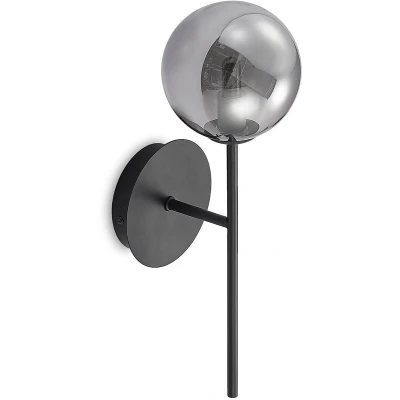 Afbeelding van Lucande Wynona wandlamp, 1 lamps, zwart