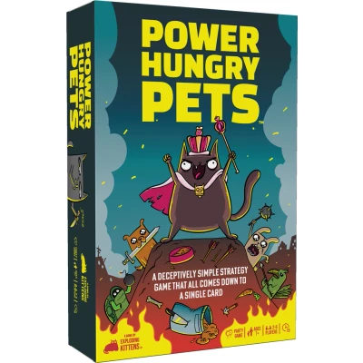 Afbeelding van Power Hungry Pets Engelstalig Kaartspel Partyspel