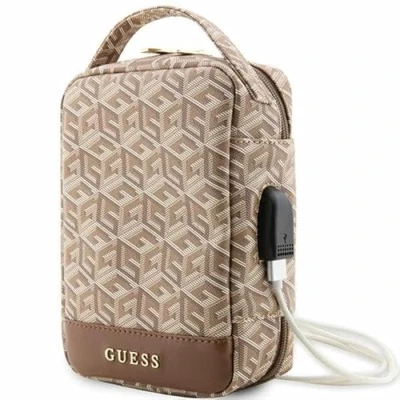 Afbeelding van GUESS, USB reistas Model G Cube, Bruin