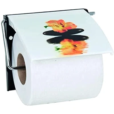 Afbeelding van MSV Manila Toiletpapierhouder, wandmontage, PS &amp; staal, verchroomd