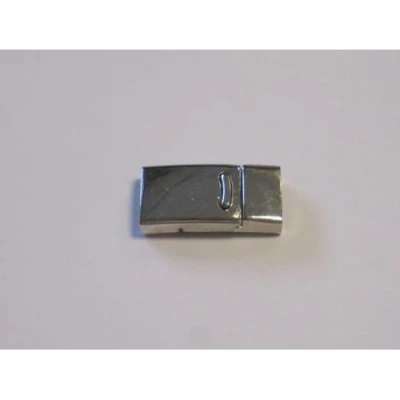Afbeelding van Magneetkoordsluiting plat platinum 14x27mm (gat 20x95mm) 1 ST 12281 8102