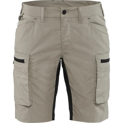 Afbeelding van Blaklader 7149 Dames Korte Werkbroek Stone/Zwart