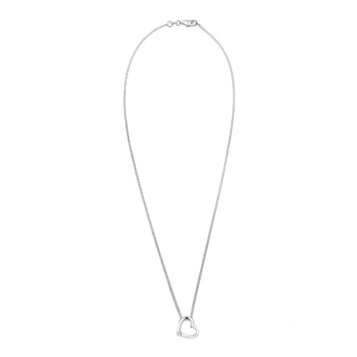 Afbeelding van Elli Heart Basic Ketting, Dames, Maat: 45, Silberfarben