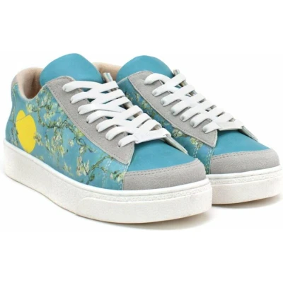 Afbeelding van GOBY Bloemen Op Tak Sneakers Schoenen Hoge kwaliteit Handmade Maat 38