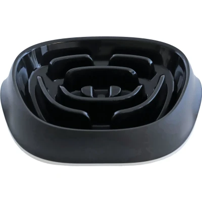 Afbeelding van Moderna plastic hondeneetbak Slomo 950 ml zwart Gebr. de Boon