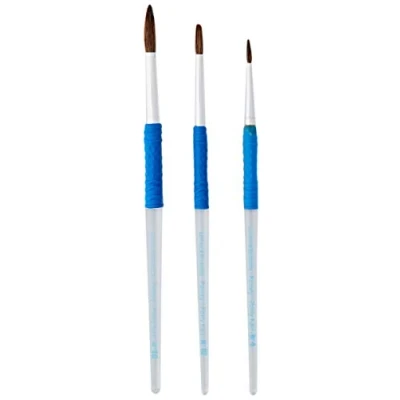 Afbeelding van Lefranc Bourgeois Ergonomische ronde Grippy penselen Set van 3 maten: 4/10/16