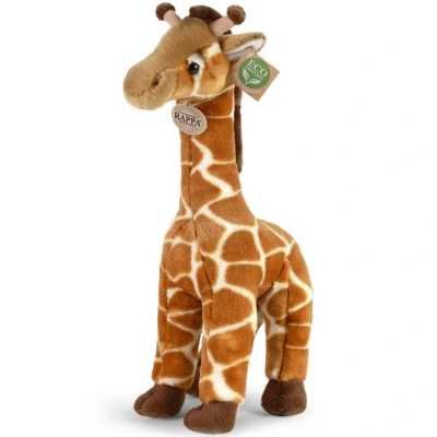 Afbeelding van Rappa ECO knuffel giraf 40 cm realistische van recyclede PET flessen bruin, creme