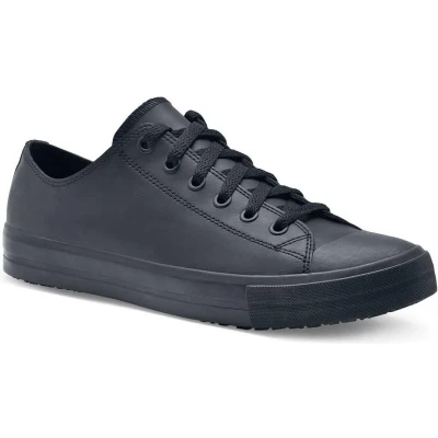 Afbeelding van Shoes for Crews Delray werkschoenen voor dames en heren, met antislip buitenzool, waterdicht licht, zwart