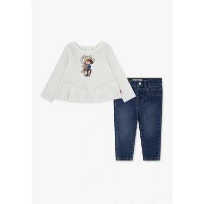 Afbeelding van Levi&#039;s SET Slim fit jeans voor kinderen, Maat: 68, Gardenia