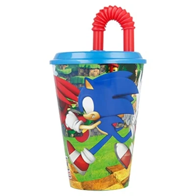 Afbeelding van Sonic Gobelet réutilisable avec couvercle et paille 430 ml