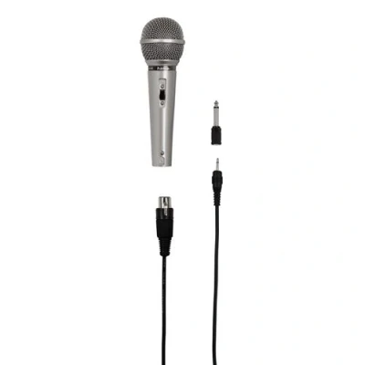 Image de Hama Microphone Dynamique Dm 40 Argenté (46040)