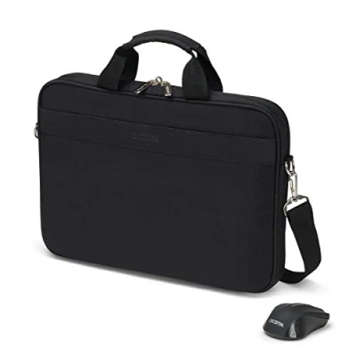 Image de DICOTA Top Traveller Wireless Mouse Kit Sacoche pour ordinateur portable 15.6&quot; noir avec souris optique sans fil