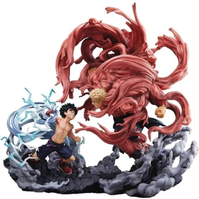Afbeelding van Tomy My Hero Academia Super Situation PVC Statue Izuku Midoriya vs. Muscular 30 cm Beeld