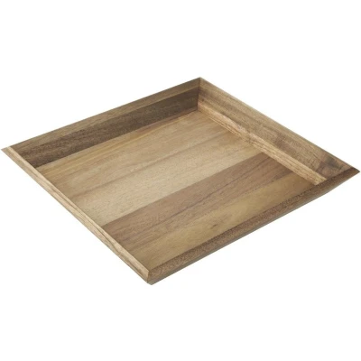 Afbeelding van Olympia Acacia Dienblad Rechthoekig 380x355x50mm DP885 Horeca &amp; Professioneel