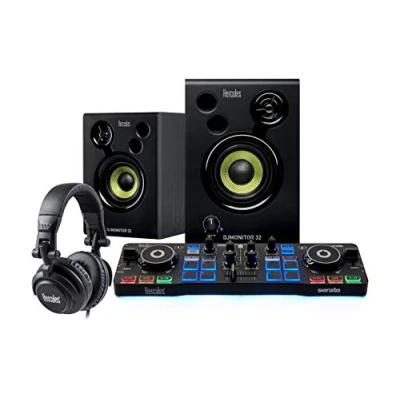 Image de Pack complet Hercules DJ Starter Kit avec Serato Lite Noir