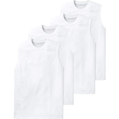 Afbeelding van Schiesser TANK4ER PACK Essentials Hemd, Heren, Maat: Large, Weiß
