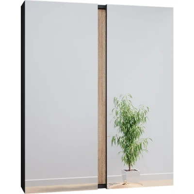 Afbeelding van Vicco Badkamerspiegelkast Gloria, Antraciet/Sonoma, 70.4 x 84 cm met 2 deuren