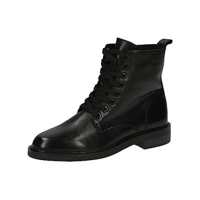 Afbeelding van Caprice Veterboots, Dames, Maat: 38, Black nappa Leer