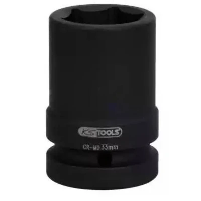 Afbeelding van KS Tools, Dopsleutel + dopmoer, 1&quot; stopcontact, gemiddelde lengte (27 mm)
