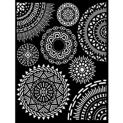 Afbeelding van Stamperia Thick Stencil 20x25cm Savana Tribal Circles (KSTD100)