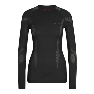 Afbeelding van Falke Wooltech Functional Underwear FOR COLD TO VERY Conditions Longsleeve black, Dames, Maat: Large, Black
