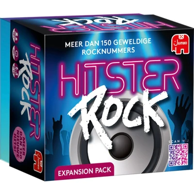 Afbeelding van Jumbo Hitster Rock Uitbreidingsset Partyspel Actiespel Muziekspel voor volwassenen 16+ jaar