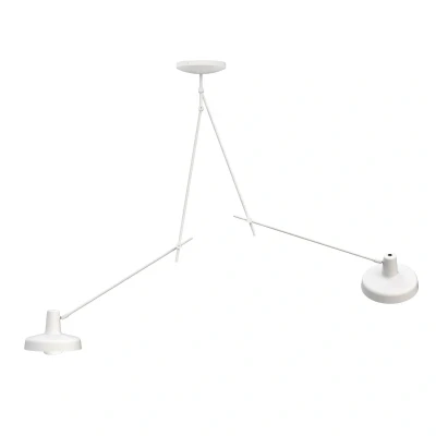 Afbeelding van GRUPA Arigato plafondlamp 2 lamps 110cm wit