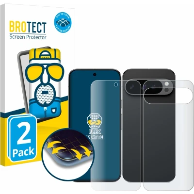 Afbeelding van BROTECT Screenprotector voor Google Pixel 9 Pro XL (Voor+Achter) Folie Beschermfolie matte volledig dekking (2 Stuks)