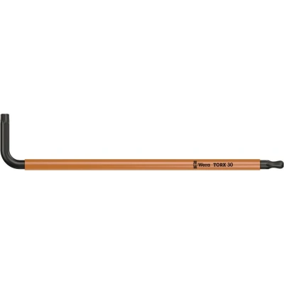 Afbeelding van Wera 05024357001 BlackLaser Multicolour Stiftsleutel met kogelkop Torx T30 x 122mm