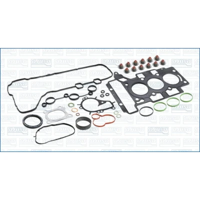 Afbeelding van AJUSA 50411500 Complete pakkingsset, motor Met cilinderkopdichting, klepseals PEUGEOT: 208 I Hatchback