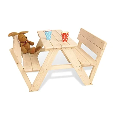 Afbeelding van Pinolino Kinderpicknicktafel Nicki met Rugleuning voor 4 personen