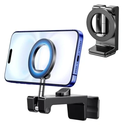 Afbeelding van UGREEN Magnetische vliegtuigtelefoonhouder universeel reisaccessoire draagbaar opvouwbaar met 360 graden rotatie compatibel MagSafe iPhone 16 Plus Pro Max 15 14 13 Galaxy S24 Ultra S23
