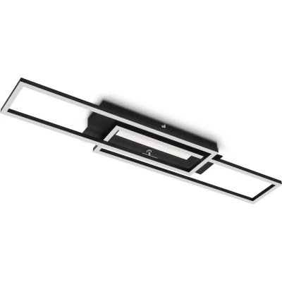 Afbeelding van BRILONER FRAME MID LED plafondlamp 40W 4400 lm warm wit 3000K afzonderlijk schakelbaar memory functie draaibaar IP20