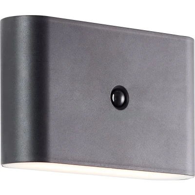 Afbeelding van Brilliant Xino Oplaadbare magnetische wandlamp op accu draadloos met bewegingssensor IP44 LED 4W 300 Lumen 3000K batterijen indicator Zwart