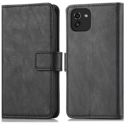 Afbeelding van iMoshion Hoesje Geschikt voor Samsung Galaxy A03 Met Pasjeshouder Mandala Bookcase Zwart
