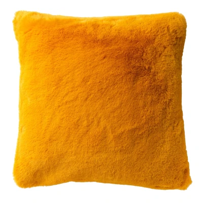 Afbeelding van Dutch Decor ZAYA Kussenhoes 45x45 cm bontlook effen kleur Golden Glow geel