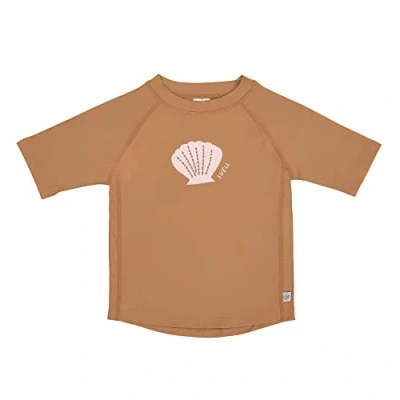 Afbeelding van Lässig Zwemshirt Rashguard Korte Mouw Splash &amp; Fun Shell caramel, 07 12 mnd. Maat 74/80