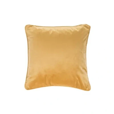 Afbeelding van Sierkussen Velvet Okergeel Geschikt Voor, Katoen 123vloerkleed.nl is de online webshop voor vloerkleden en woonaccessoires.