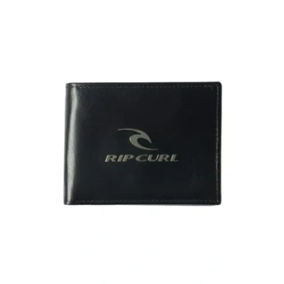 Afbeelding van RIP CURL 2 lederen portemonnees voor heren met RFID Corpowatu zwart, 9 x 11,5 1,5 cm, zwart.