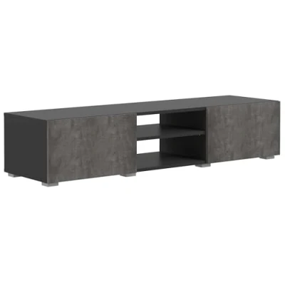 Afbeelding van TemaHome Tv meubel Podium 140cm Zwart; Betonlook