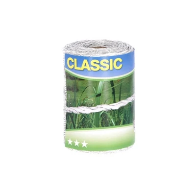 Afbeelding van Classic afrasteringsdraad 250m wit, 6x 0,20 rvs
