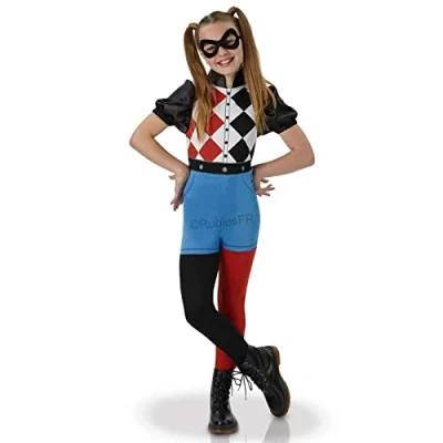 Image de Déguisement dc super hero girls : harley quinn 3/4 ans rubie&#039;s