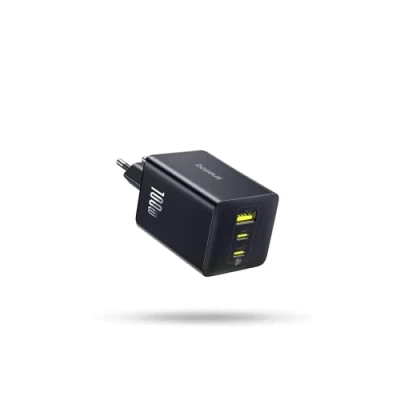 Afbeelding van Baseus Enerfill 100 W USB C oplader, 3 poorts voeding, PD oplader met PPS, GaN snellader compatibel MacBook Pro/Air, iPad Pro, Steam Deck, iPhone 16 Galaxy S25