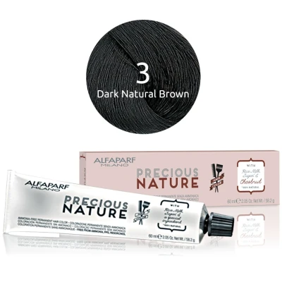Afbeelding van Alfaparf Precious Nature Ammonia Free Permanent Hair Color 3 60 ml