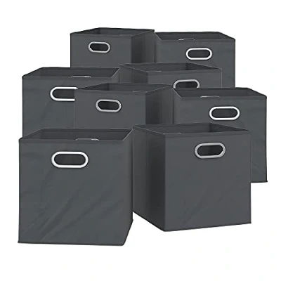 Afbeelding van Vicco 8 stuks vouwdozen antraciet 30 x cm