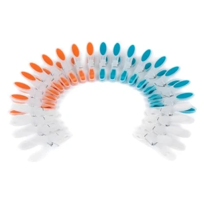 Afbeelding van Beldray LA028259TQ Ultra Grip wasknijpers, 24 stuks, wasknijpers voor thuis, kleding, waslijn, kunststof, meerkleurig